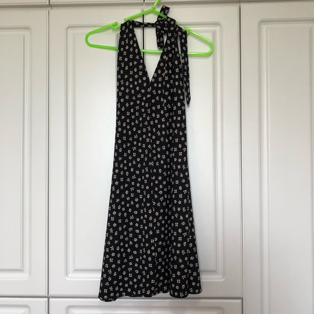 Zara floral halter top dress
